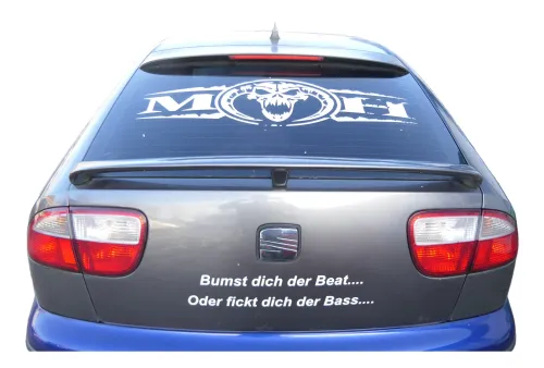 Seat Leon 1M Heckklappe Klappe hinten Kofferraumklappe grau LS7T Spoiler