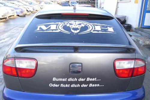Seat Leon 1M Heckklappe Klappe hinten Kofferraumklappe grau LS7T Spoiler (173335)