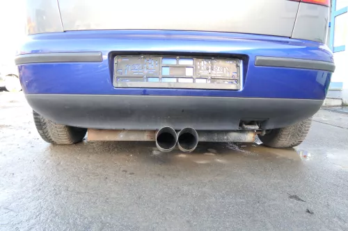 Seat Leon 1M Stoßstange Heckstoßstange hinten blau