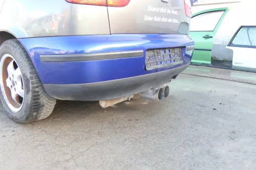 Seat Leon 1M Stoßstange Heckstoßstange hinten blau (173337)