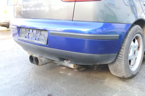Seat Leon 1M Stoßstange Heckstoßstange hinten blau (173337)