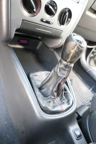 Leon 1M Toledo Schaltknauf Schaltsack Schaltung Schaltknüppel 5-Gang rot TDI Led (173344)