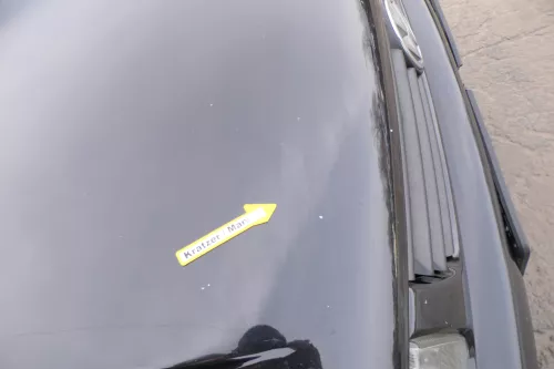 VW Polo 6N Motorhaube Frontklappe Haube vorne Klappe schwarz LC9Z blackmagic (173419)