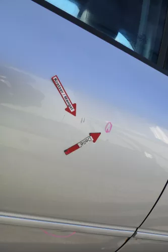 Audi A3 8L Tür Türblatt hinten rechts 4/5-Türer grau silber LY7M (173561)