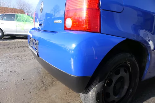 VW Lupo Stoßstange hinten Heckstoßstange Stoßfänger blau LW5Z (173908)