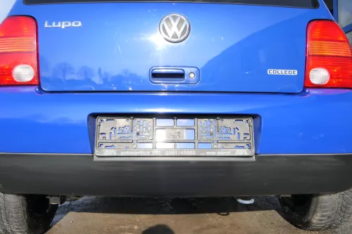 VW Lupo Stoßstange hinten Heckstoßstange Stoßfänger blau LW5Z (173908)