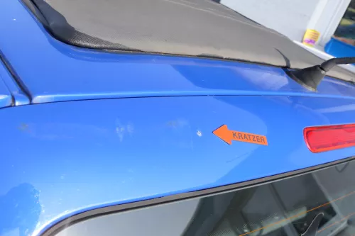 VW Lupo 6X Heckklappe Klappe Kofferraumklappe Scheibe blau LW5Z ohneAnbautei (173909)