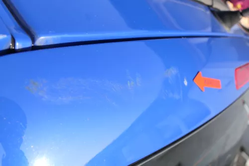 VW Lupo 6X Heckklappe Klappe Kofferraumklappe Scheibe blau LW5Z ohneAnbautei (173909)