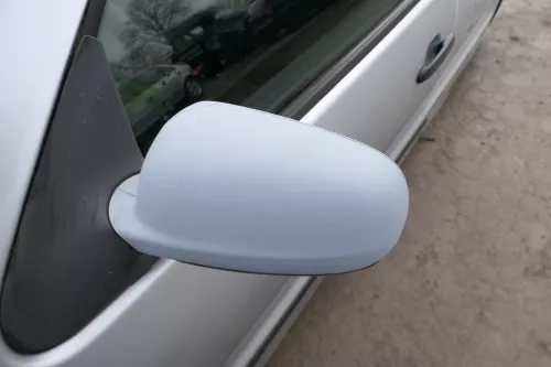 VW Polo 6N2 manueller Spiegel Außenspiegel links außen weiß (173925)