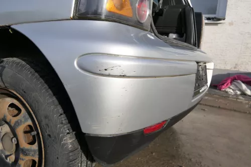 Seat Arosa 6H Stoßstange hinten silber grau LS7N Facelift Heckstoßstange (173954)