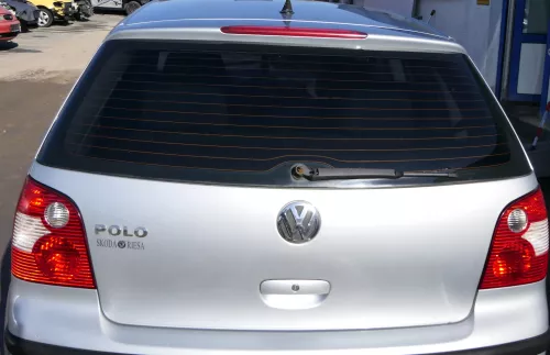 VW Polo 9N Fun Heckklappe Kofferraumklappe Klappe hinten silber LA7W metal