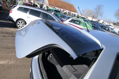 VW Polo 9N Fun Heckklappe Kofferraumklappe Klappe hinten silber LA7W metal (173982)