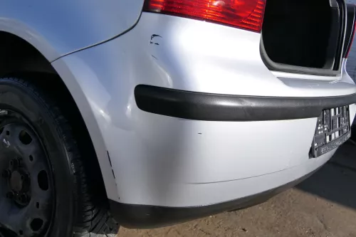 VW Polo 9N 9N3 Stoßstange Heckstoßstange hinten silber LA7W (173984)