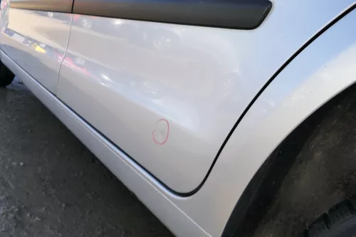 VW Polo 9N 9N3 Tür hinten links 4/5-Türer grau silber LA7W -ohne Anbauteile (173985)