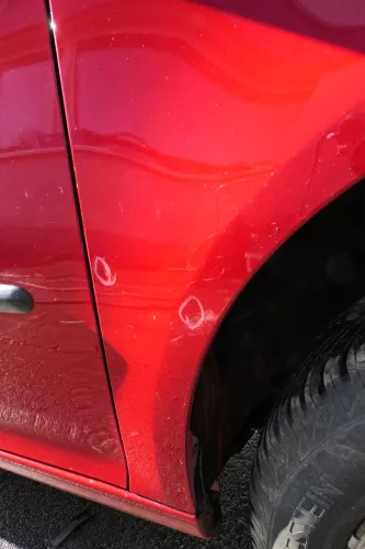 VW Golf 5 V 1K Kotflügel vorne rechts rot LY3D - Rost (174001)