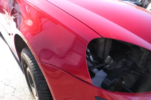 VW Golf 5 V 1K Kotflügel vorne rechts rot LY3D - Rost (174001)