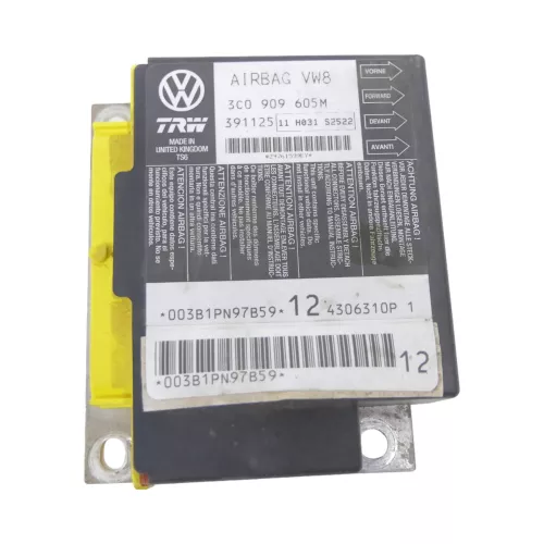 VW Passat 3C Steuergerät Airbag Airbagsteuergerät 3C0909605M 00B (174014)