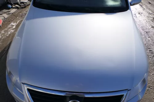 Passat 3C Motorhaube Klappe vorne vorn Haube silber grau LA7W reflexsilber -ROST (174022)