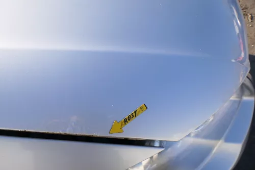 Passat 3C Motorhaube Klappe vorne vorn Haube silber grau LA7W reflexsilber -ROST (174022)