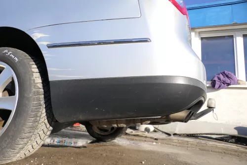 VW Passat 3C Kombi Stoßstange hinten Heckstoßstange Stoßfänger silber grau LA7W (174049)