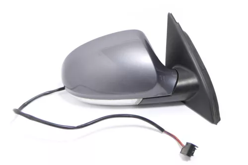 VW Passat 3C elektrischer Spiegel Außenspiegel rechts mit Glas Blinke grau LA7T