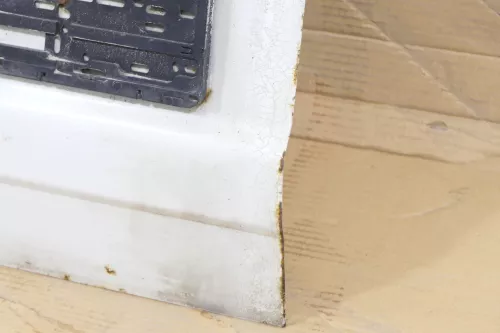 VW Caddy 9K Seat Inca Tür hinten links Heckklappe Hecktür weiß (174310)