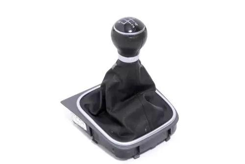 Golf 5 Schaltknauf Schaltsack Schaltung Schaltknüppel Leder 5-Gang 1K0711113BG (174379)