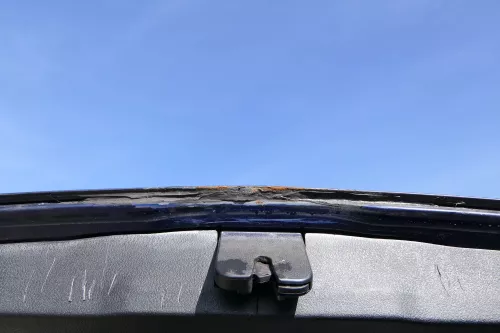 VW Golf 4 Limousine Heckklappe Kofferraumklappe Klappe hinten blau LB5N - Rost (174406)