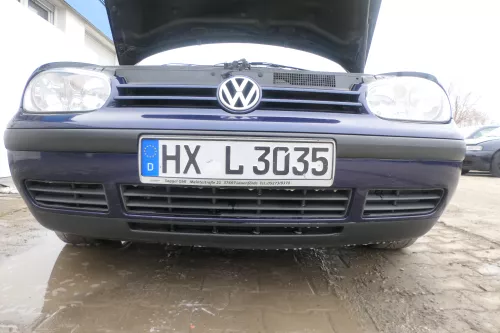 VW Golf 4 Stoßstange vorne Stoßfänger vorn vorne blau LB5N indigoblau blau indig