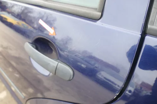 VW Golf 4 Bora Tür hinten links nur Kombi / Variant blau LB5N indigoblau ohne An (174496)