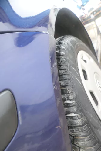 VW Golf 4 Kombi Avant Stoßstange hinten Heckstoßstange Stoßfänger blau LB5N (174503)