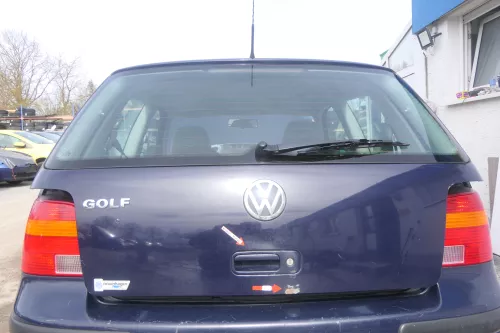 VW Golf 4 Limousine Heckklappe Kofferraumklappe Klappe hinten blau LA5G -ohneAnb