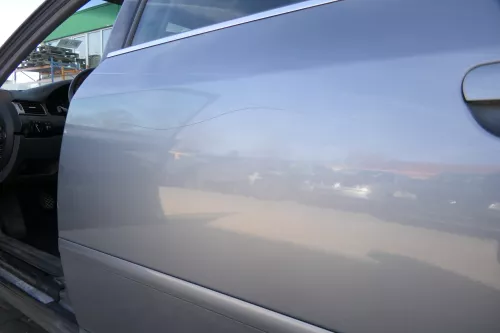 Audi A6 4B C5 Tür Türblatt hinten links nur Türblatt grau LY7L (174556)