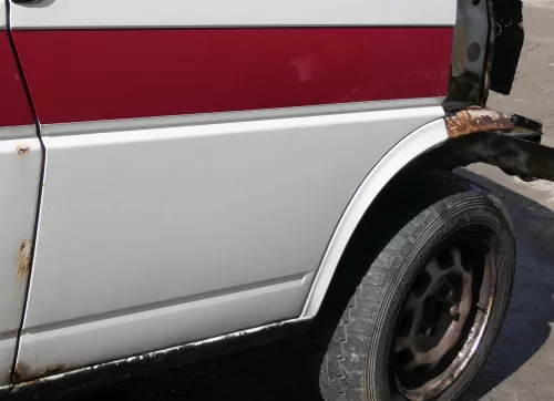 VW T4 Tür vorne rechts weiß R902 Beifahrertür 701831056H bis ca1996 ohne Anbau (174592)