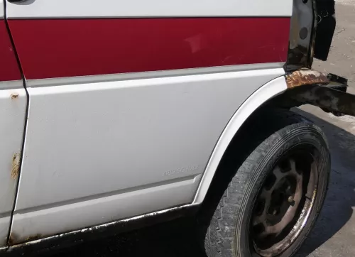 VW T4 Tür vorne rechts weiß R902 Beifahrertür 701831056H bis ca1996 ohne Anbau (174592)