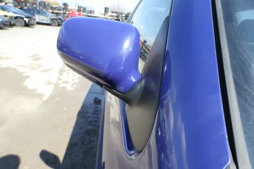 VW Polo 6N mechanisch manuell Spiegel Außenspiegel rechts blau lila LD5D (174805)