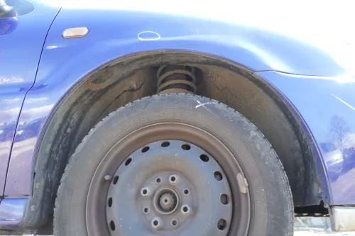 VW Polo 6N 6N1 Kotflügel vorne rechts LD5D blau lila  (174810)