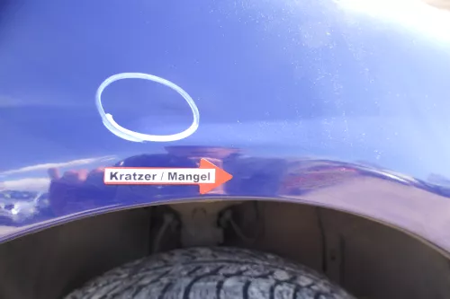 VW Polo 6N 6N1 Kotflügel vorne rechts LD5D blau lila  (174810)