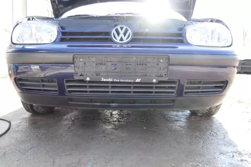 VW Golf 4 1J Stoßstange vorne Stoßfänger vorn blau LB5N