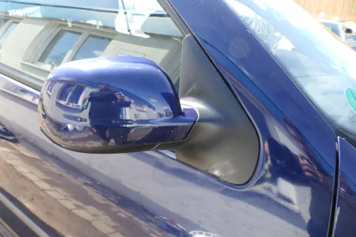 VW Golf 4 Bora elektrischer Spiegel vorne rechts Außenspiegel blau LB5N Glas