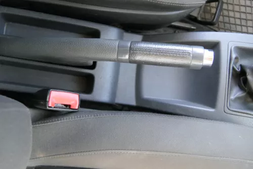 VW Polo 9N 9N3 Handbremse Feststellbremse schwarz Leder (174867)