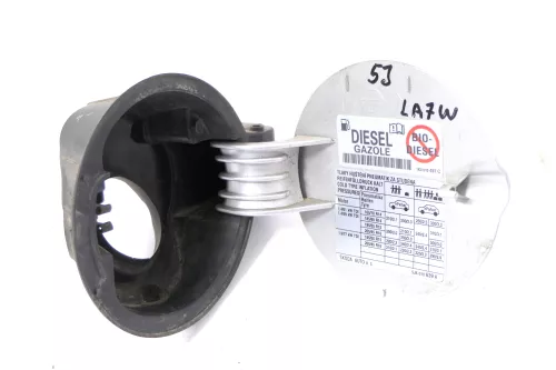 Skoda Fabia 5J Limousine Tankdeckel Deckel Tank Tankverschluß silber LA7W (174900)