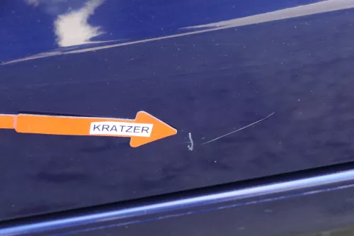 VW Polo 9N 9N3 Tür hinten links 4/5-Türer blau LB5N - ohne Anbauteile (174950)