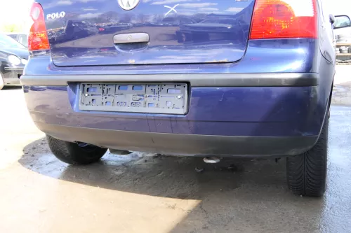VW Polo 9N 9N3 Stoßstange Heckstoßstange hinten blau LB5N (174951)