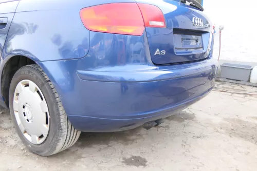 Audi A3 8P Stoßstange Stoßfänger hinten 4/5-Türer blau LZ5C (175031)