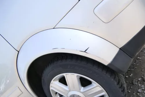 A2 8Z Kotflügel Abdeckung Verbreiterung Radabdeckung hinten links silber LY7W