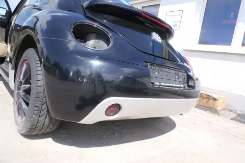 VW New Beetle 9C Stoßstange hinten Stoßfänger schwarz L041 Heckstoßfänger