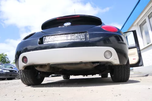 VW New Beetle 9C Stoßstange hinten Stoßfänger schwarz L041 Heckstoßfänger (175359)
