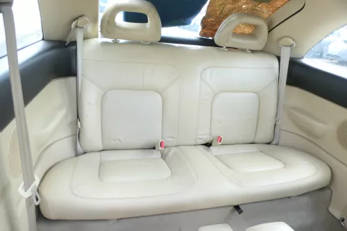 New Beetle 9C Sitz Sitze Rückbank Rücksitzbank Lehne Leder beige besch creme (175380)