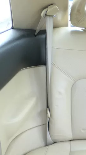 VW New Beetle Gurt hinten rechts creme beige besch